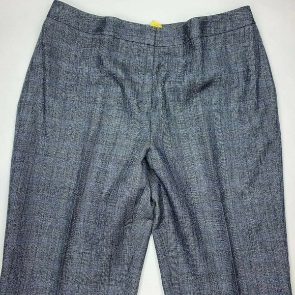 Lafayette 148 Wool Blend Cropped Pants Zip Closure - Picture 4 of 10